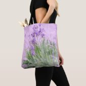 Waterverf Paarse Irises - Tote Bag (Dichtbij)