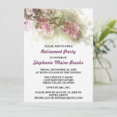 Waterverf Paarse Jasmijn Pensioen Partij Kaart (Staand voorkant)