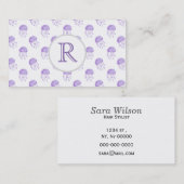 waterverf paarse kwallen visitekaartje (Voorkant / Achterkant)