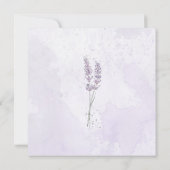 Waterverf paarse lavendel kaart (Achterkant)