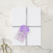 Waterverf paarse lavender baby shower dank u cadeaulabel (Met Touw)