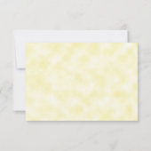 Waterverf Paarse lavender Floral Yellow Wedding RSVP Kaartje (Achterkant)