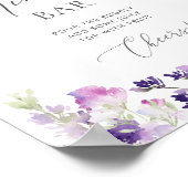 Waterverf paarse lavender Mimosa Poster (Hoek)