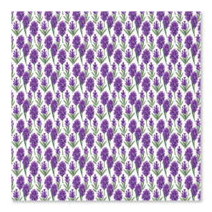 Waterverf Paarse Leavy Lavendel Flower Behang