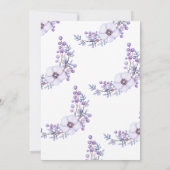 Waterverf Paarse lentekort Afstuderen Kaart (Achterkant)