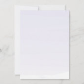 Waterverf Paarse lentevloeren repetitie Kaart (Achterkant)