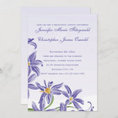 Waterverf Paarse lentevloeren repetitie Kaart (Voorkant / Achterkant)