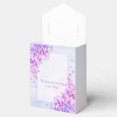 Waterverf Paarse Lila Ventilator Bedankdoosjes (Geopend)