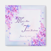 Waterverf Paarse Lila ventilatormagneet Magneet (Voorkant)