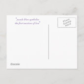 Waterverf Paarse Lila Vloer sparen de Kaart van de (Achterkant)