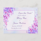 Waterverf Paarse Lila Vloer sparen de Kaart van de (Voorkant)