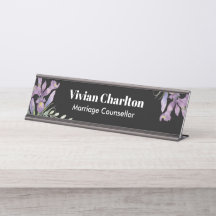 Waterverf Paarse oliesoorten botanische flesverf