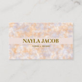 Waterverf Paarse & Oranje Handgemaakte Kleding Visitekaartje (Voorkant)