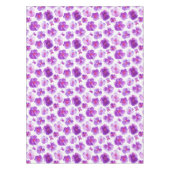 Waterverf paarse panty bloemenbloem tafelkleed (Voorkant)