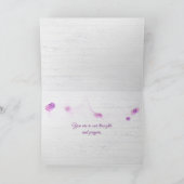 Waterverf Paarse papavers Sympathie Kaart (Binnen)