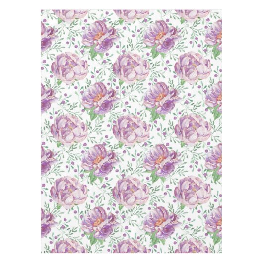 waterverf paarse pony tafelkleed (Voorkant)