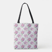 waterverf paarse pony tote bag (Achterkant)