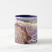 Waterverf Paarse Roze Seashell Mok (Midden)