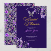 Waterverf Paarse-roze wilde bloemenvrijgezellenfee Kaart (Voorkant / Achterkant)