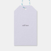 Waterverf Paarse Rozen Cadeaulabel (Achterkant)