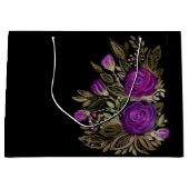 Waterverf Paarse rozen Groot Cadeauzakje (Voorkant)