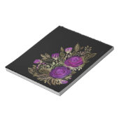 Waterverf Paarse rozen Notitieblok (Linkerzijde)