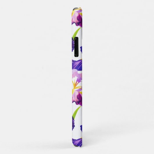 Waterverf Paarse Rustic Meadow Iris Flowers Case-Mate iPhone Case (Achterkant/rechts)