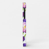 Waterverf Paarse Rustic Meadow Iris Flowers Case-Mate iPhone Case (Achterkant/links)