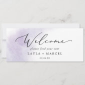 Waterverf Paarse schuifkaartkoptekst (Voorkant)