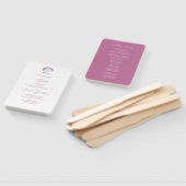 Waterverf Paarse Seashell bruiloft programma Handwaaier (Niet-gemonteerd)