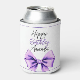 Waterverf Paarse strik Sweet 16 Verjaardag Blikjeskoeler