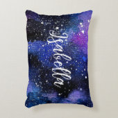 Waterverf Paarse Universum Accent Kussen (Voorkant(Verticaal))