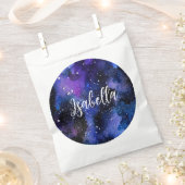 Waterverf Paarse Universum Bedankzakje (Geknipt)