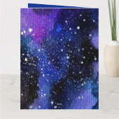 Waterverf Paarse Universum Kaart (Achterkant)