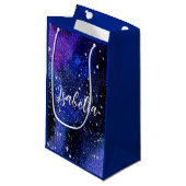 Waterverf Paarse Universum Klein Cadeauzakje (Voorkant Gekanteld)