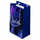 Waterverf Paarse Universum Klein Cadeauzakje (Achterkant Gekanteld)