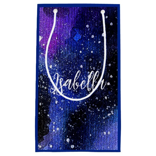 Waterverf Paarse Universum Klein Cadeauzakje (Voorkant)