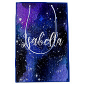 Waterverf Paarse Universum Medium Cadeauzakje (Voorkant)
