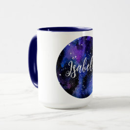 Waterverf Paarse Universum Mok