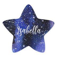 Waterverf Paarse Universum