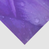 Waterverf Paarse Violet Elegant Floral Tulip Art Tissuepapier (Detail)