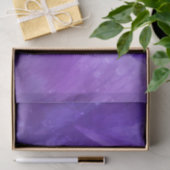 Waterverf Paarse Violet Elegant Floral Tulip Art Tissuepapier (Geschenk)