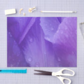 Waterverf Paarse Violet Elegant Floral Tulip Art Tissuepapier (Craft)