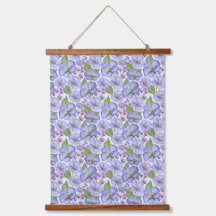 Waterverf Paarse Viooltjes & Bloemmotief