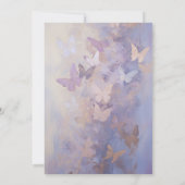Waterverf Paarse Vlinder Vrijgezellenfeest Kaart (Achterkant)