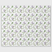 Waterverf Paarse vloerbedekking Cadeaupapier (Vlak)