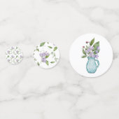 Waterverf Paarse vloerbedekking Confetti (Achterkanten)