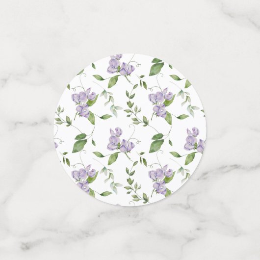 Waterverf Paarse vloerbedekking Confetti (Kleine voorkant)