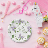 Waterverf Paarse vloerbedekking Papieren Bordje (Feest)