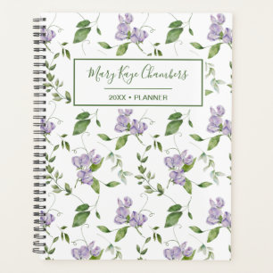 Waterverf Paarse vloerbedekking Planner